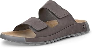 ECCO Mens 2026 Cozmo 2-Strap Soft Leather Comfy Flexible Adjustable Sandals