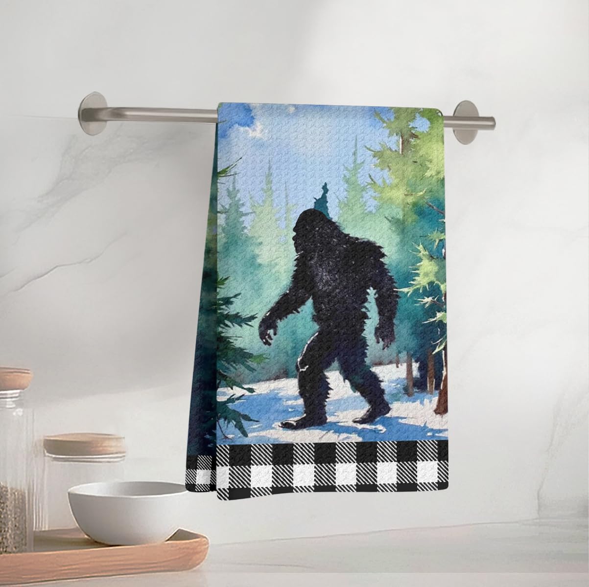 Forest Kitchen Towels 24 x 14 in Microfibre Reusable Kitchen Bathroom Home Farm 