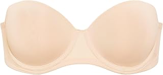 Victoria's Secret Wear Everywhere Reggiseno push-up senza spalline, collezione rosa, Beige, 2 D (Taglia Produttore: 32D)
