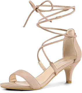 Allegra K Womens Kitten Heel Open Toe Sandals