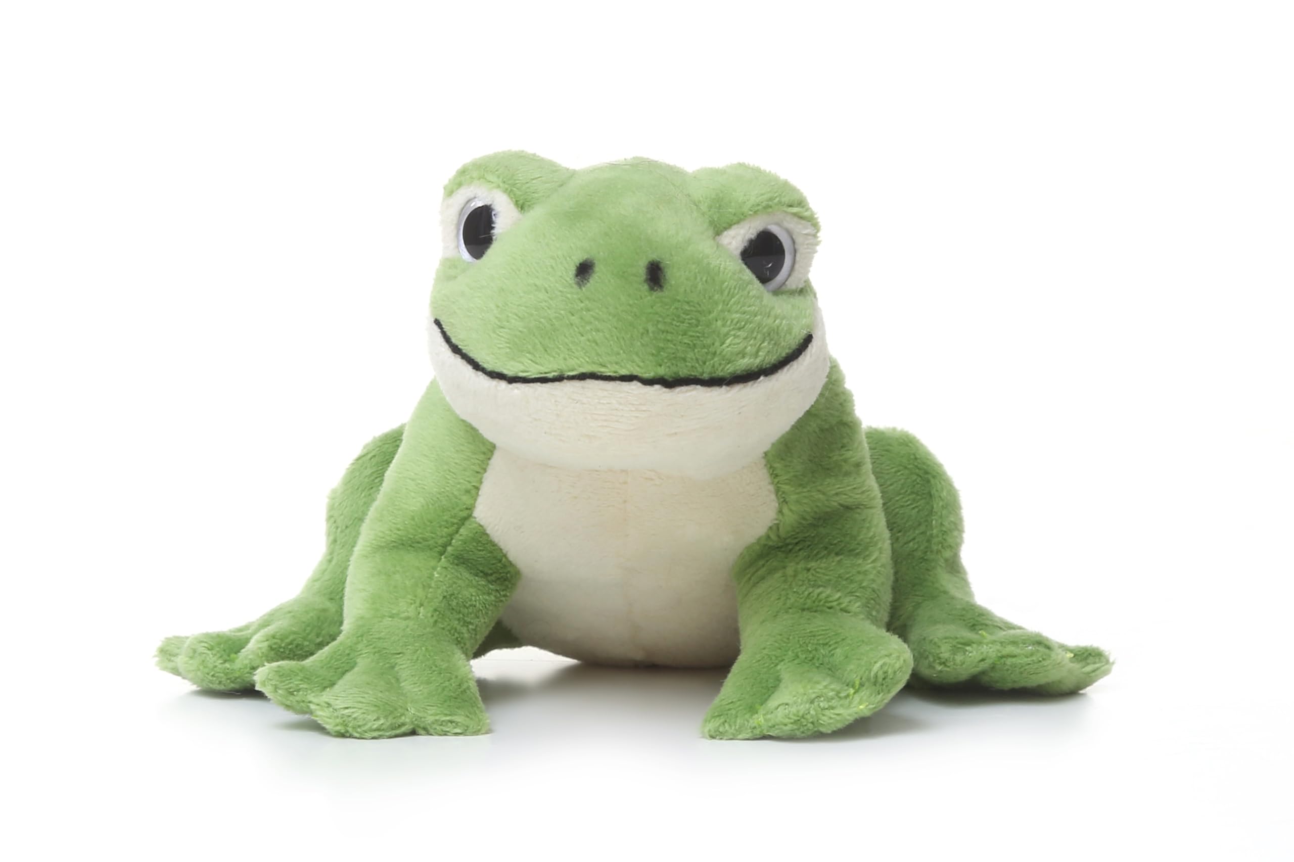 TAMMYFLYFLY Cute Realistic Green Frog Plush Toy Green Frog Stuffed Animal Lifeli