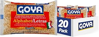 Goya Foods Alphabet (Letras) Pasta, 7 Ounce (Pack of 20)