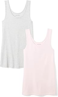 Amazon Essentials Women's Slim-Fit Vest, Pack of 2