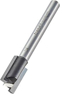 Trend Straight Two Flute Router Cutter, 1/4 in Shank, 12mm Diameter | Ideal For Clean Straight Routing In Wood, With Tungsten Carbide Tipped Edges And A 12mm Cut Diameter, TR12X1/4TC