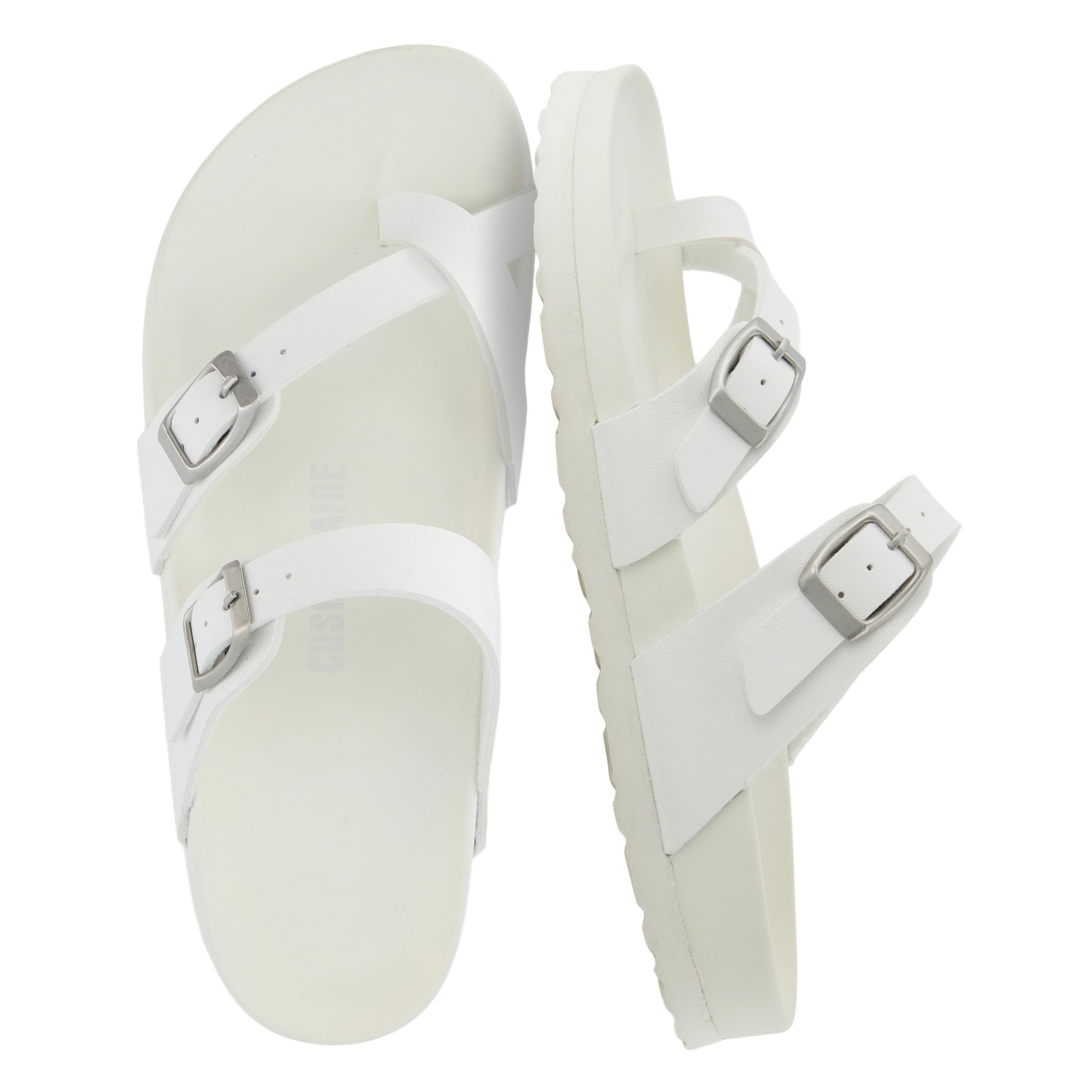 CUSHIONAIRE Women's Laker Sandal with Soft Footbed and +Comfort