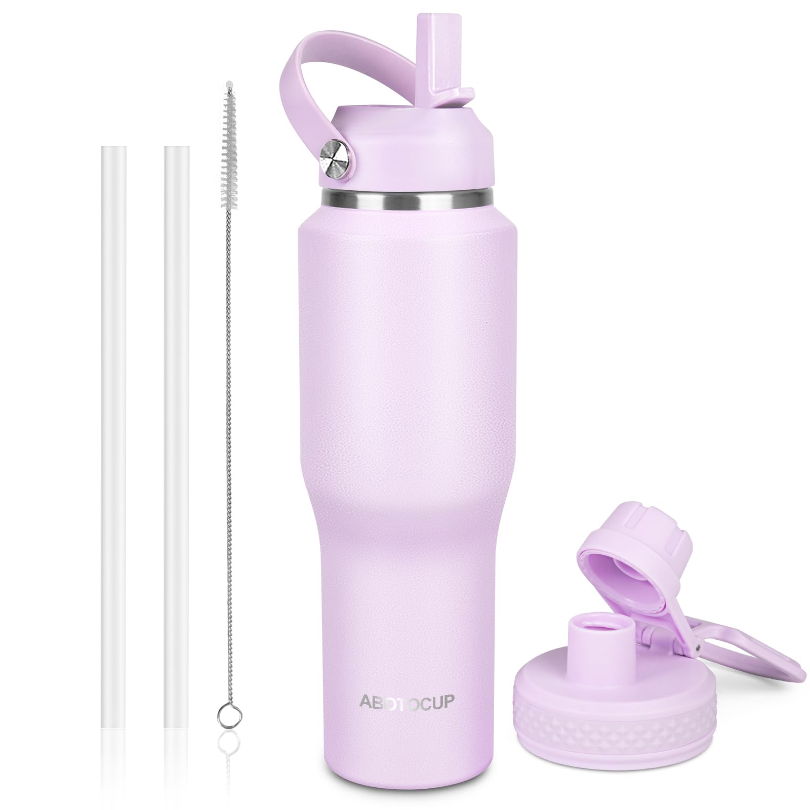 ABOTOCUP 32oz Insulated Water Bottle, Fit in Any Car Cup Holder, Water Bottle wi