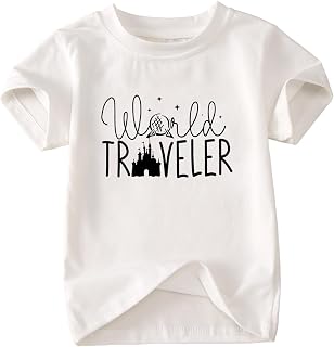 GLIGLITTR Magic Shirt for Toddler Girls Magical Kingdom T-Shirt Cute Kids World Traveler Holiday Family Vacation Trip Tee Top