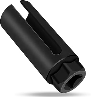 Oxygen Sensor Socket 22mm, O2 Removal Tool 7/8", 1/2" Drive, Side Wire Slot | Chrome vanadium steel and 6-point grip provide durable, secure contact for mechanics and DIYers handling exhaust repairs.