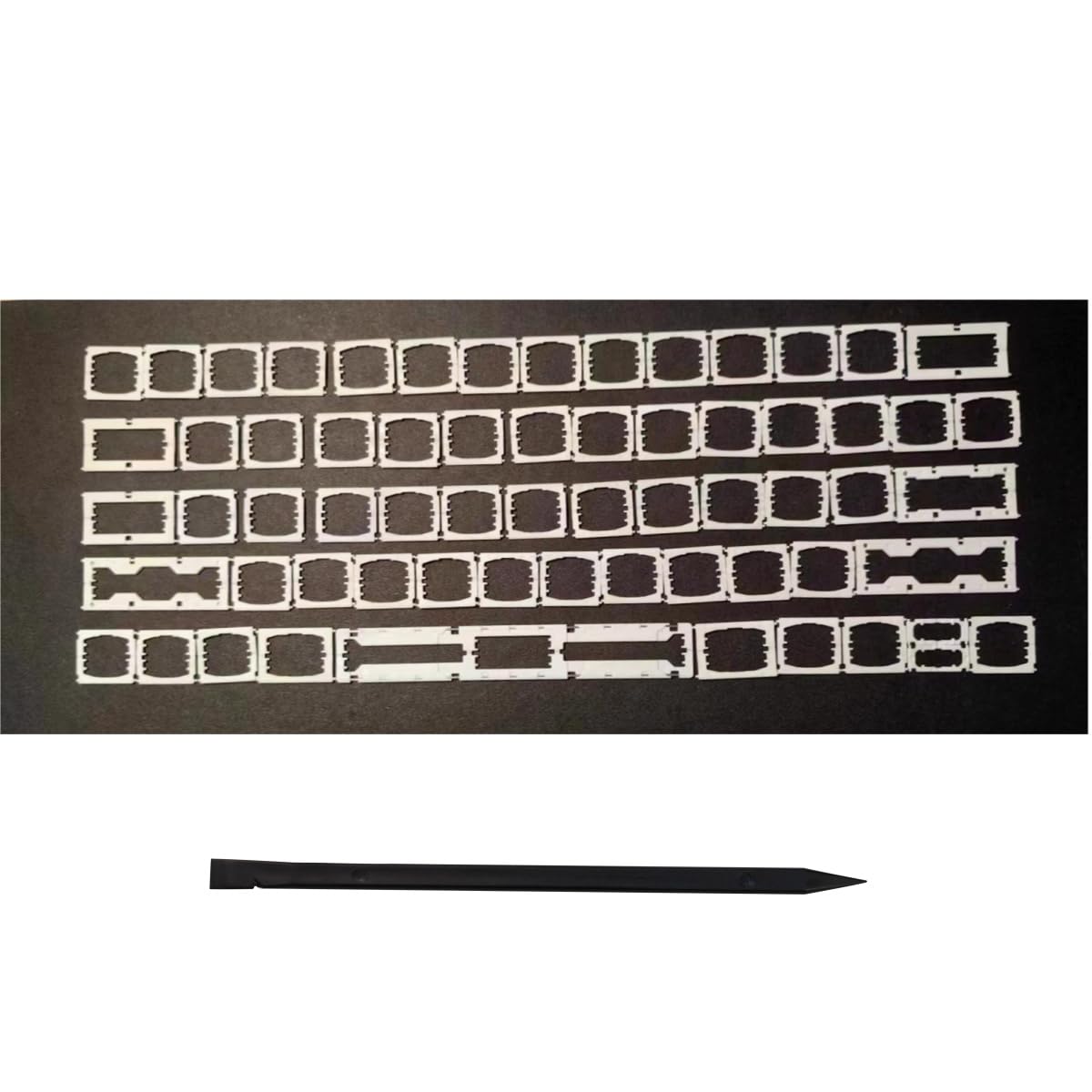 Replacement US Keyboard Full Set Butterfly Hinge Clip and Tool Fit for MacBook P