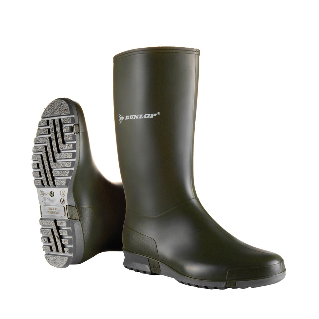 DUNLOP Sport Retail Wellies for Women and Children, PVC, Green