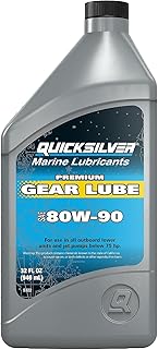 Quicksilver 80W-90 Premium Gear Lube, Marine Engine, 32 oz.