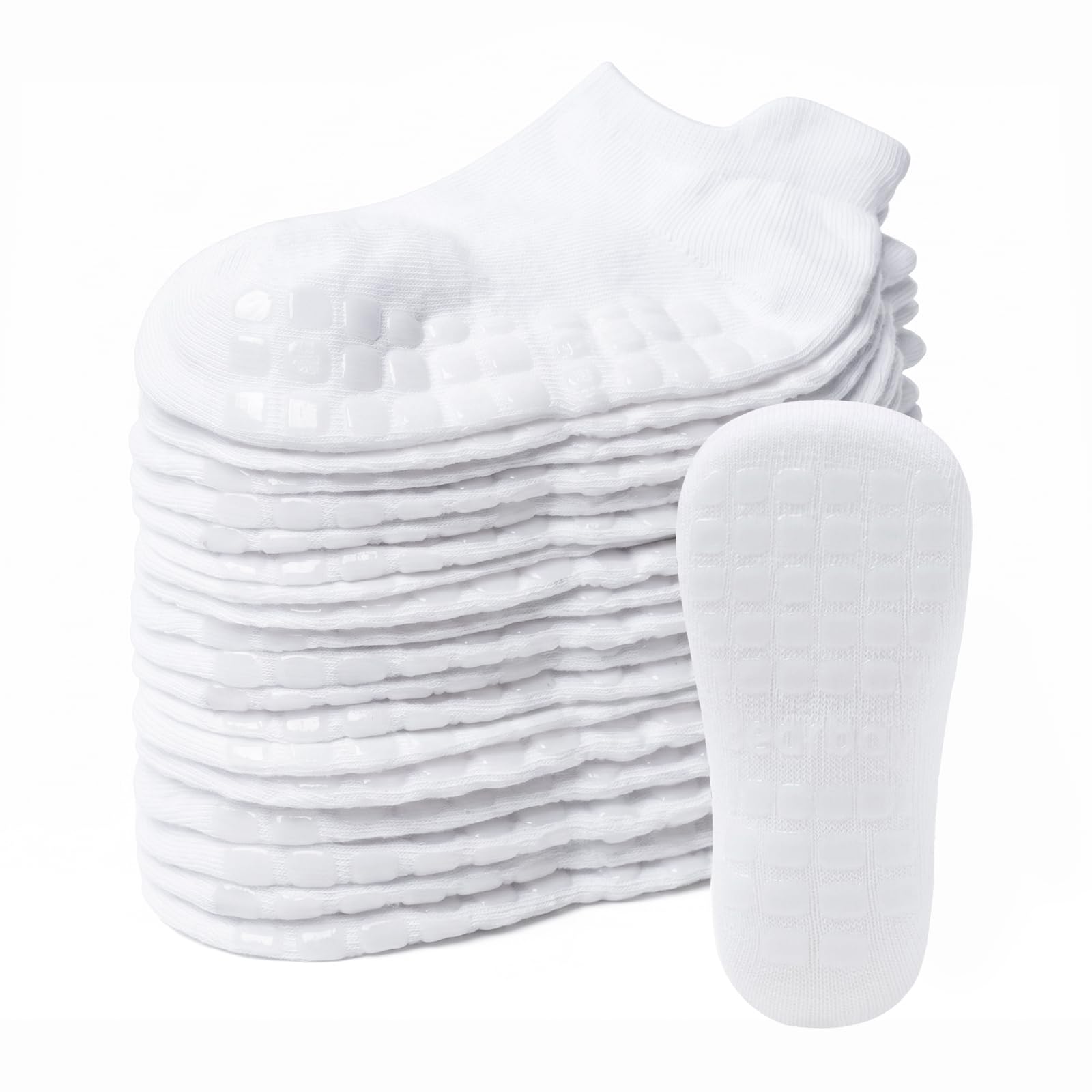 Non-slip Toddler Cotton Crew Ankle Grip Socks for Baby Walking