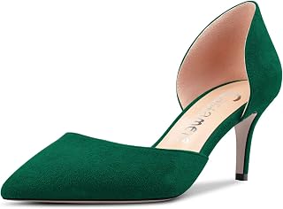 Castamere Women's Needle Medium Pointed Toe Pumps Two-Piece Slip-on Office Classic 6 CM Heels
