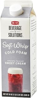 Rich's Sweet Cream Whipped Topping - Naturally Flavored, Soft Whip, Frozen, 12 Pack, 19 Ounce Cartons