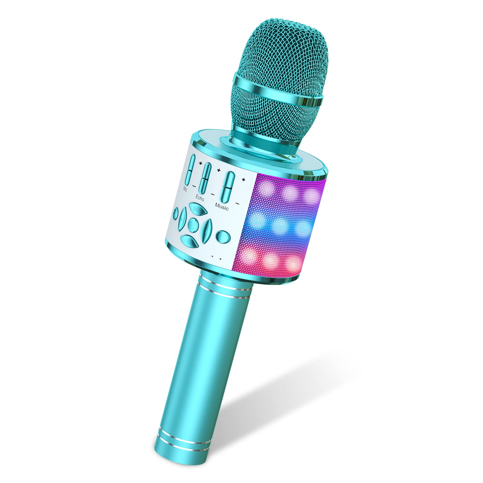 Amazmic Kids Karaoke Microphone Machine Toys for Girls Bluetooth Microphone with