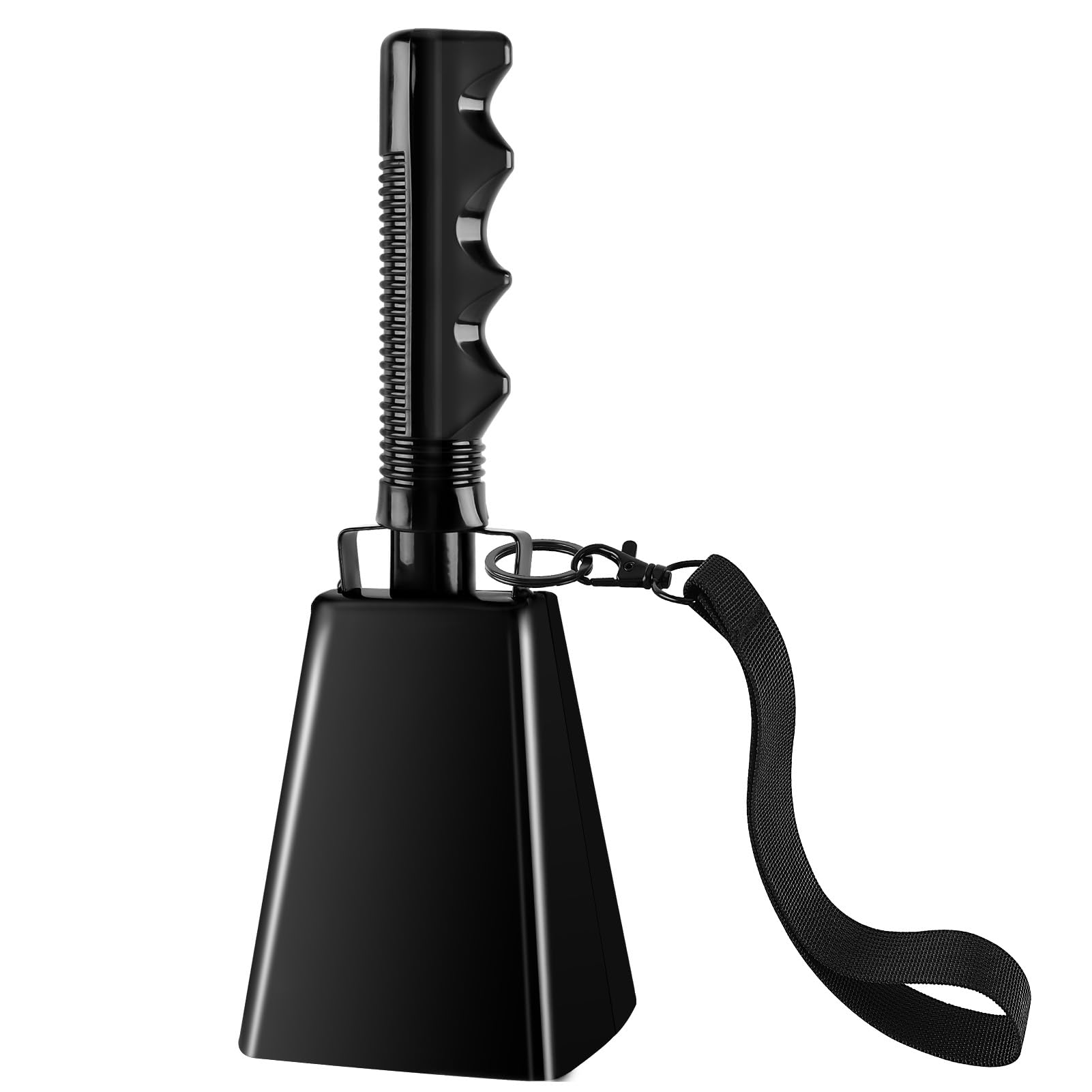 cyrico Cow Bell, 9 Inch Cowbells for Sporting Events, Metal Steel Cowbell with H