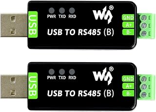 Waveshare Industrial USB TO RS485 Bidirectional Converter(2PCS), Onboard Original CH343G, Multi-Protection Circuits