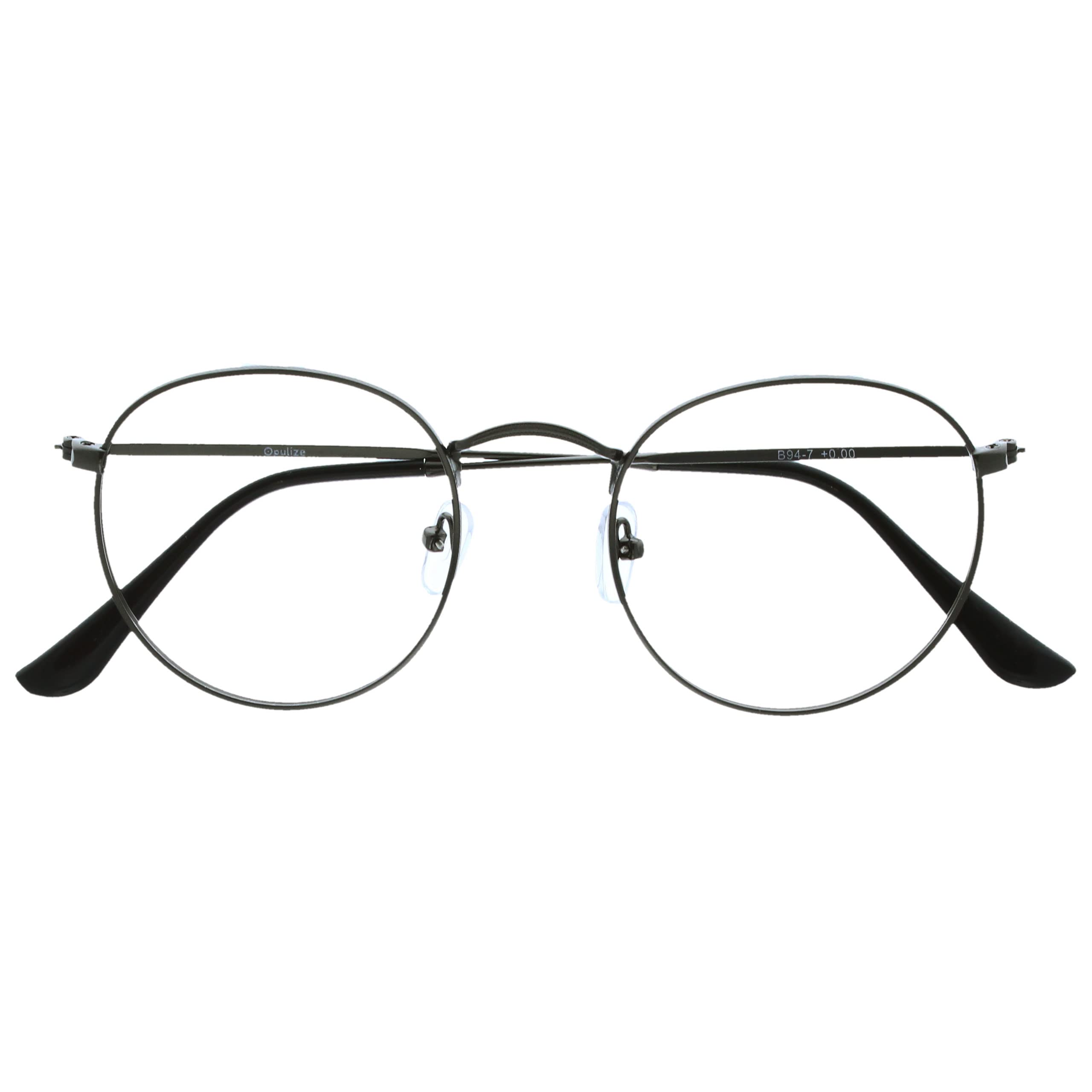 Opulize Sol Reading Glasses Blue Light Blocking 2 Metal Retro Frames Improve Hea