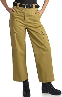Dickies Womens Regular Fit High Waisted Wide Leg Cargo Pants