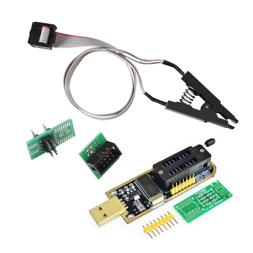ACEIRMC SOIC8 SOP8 Flash Chip IC Test Clips Socket Adpter Programmer BIOS + CH34