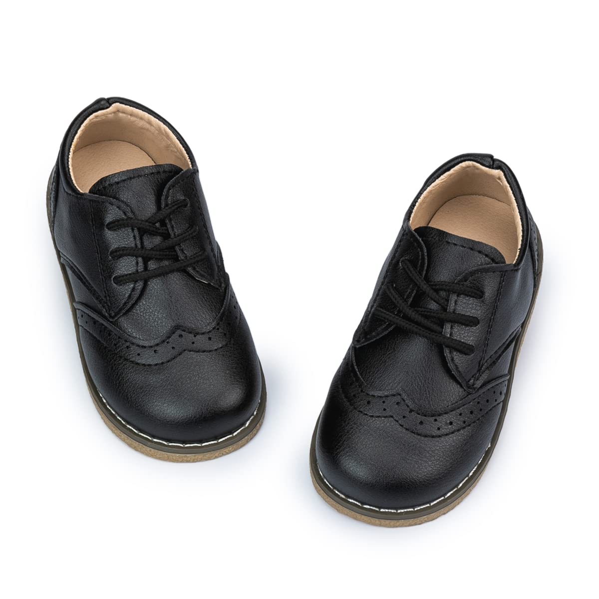 Meckior Boys Girls Toddler Little Kid Lace-Up Oxford Dress Shoes | Wedding, Chur