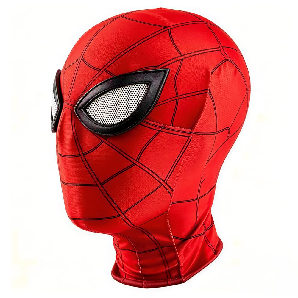 Kouipoie Adult Spider Superhero Full Head Mask | Elastane Fancy Dress Costume Pr