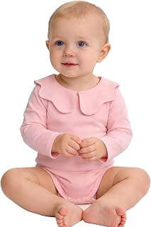 0-24M Infant Girls Peter Pan Collar Bodysuit Baby Girl Romper