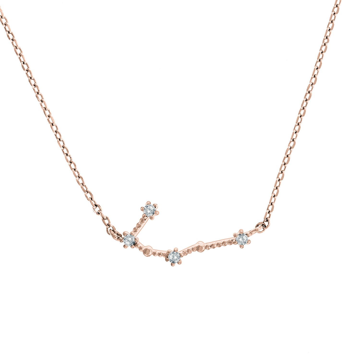 PAVOI Zodiac Necklace for Women, 14K Gold Plated Constellation CZ Choker