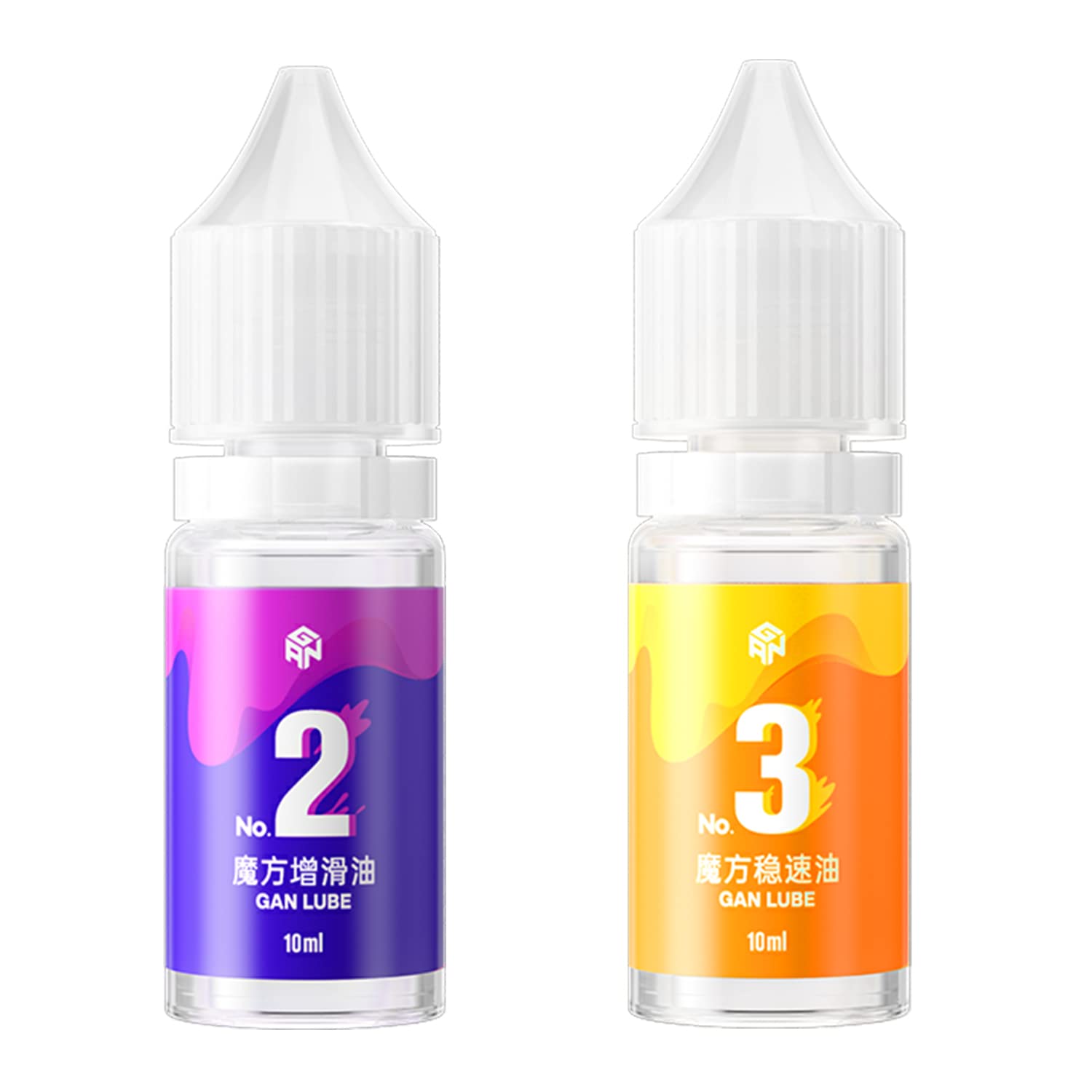CuberShop GAN Lube Set Bundle (V2 & V3 Lube), 10mL Big Speed Cubing Lubricant Bu
