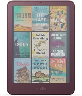 Amazon Kindle Colorsoft Signature Edition 32GB (newest model), Thinner, new aluminum design, 7" color display, Auto-adjusting front light, Fig