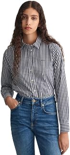GANT Reg Poplin Gingham Women's Elegant Shirt