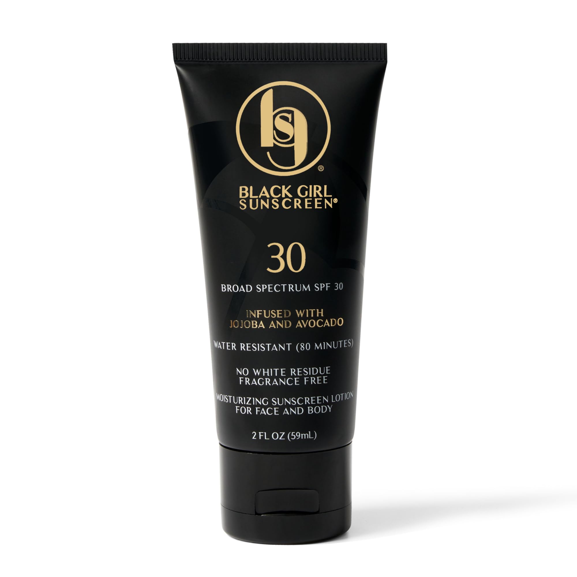 Black Girl Sunscreen Original SPF 30 Face &amp; Body Sunscreen 2 Fl Oz | Travel-