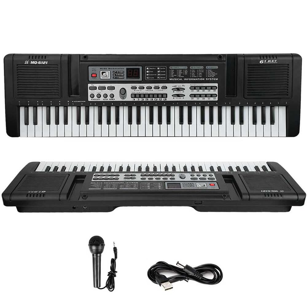 61 Keys Piano Keyboard, Electronic Keyboard Piano with Built-In Speaker Micropho