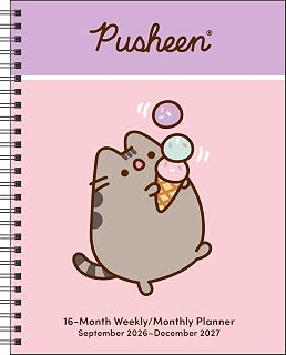 Pusheen 16-Month 2026-2027 Weekly/Monthly Planner Calendar