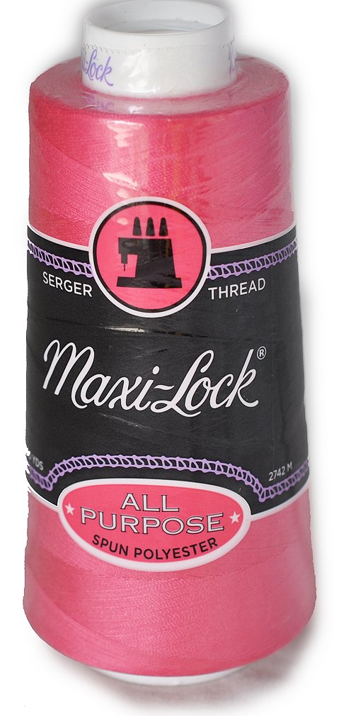 Maxi Lock All Purpose Thread Dark Pink 3000 YD Cone MLT-019