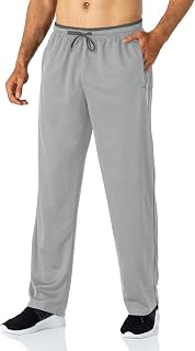 Butrends Men's Joggers Sweatpants Lightweight Running Trousers with Zip Pockets Elasticated Waist Sports Pants Open Bottoms Tracksuit