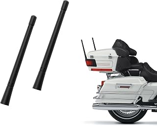 BA-BOLING 7" Motorcycle Antennas Replacement for Harley Davidson 1989-2026 | Compatible with Harley Davidson Touring Electra Glide Ultra Classic Accessories丨Custom Flexible Rubbe Shorty Antenna (2 Pack)