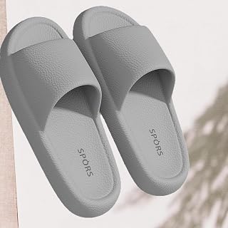 Non Slip Shower Shoe for Men Women Open Toe Quick Dry Lightweight Dorm Slippers for Bathroom, Home Outdoor