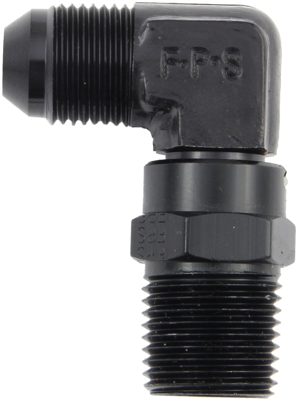 Fragola 499166-BL Black Size (-6) x 3/8 MPT 90° Swivel Adapter