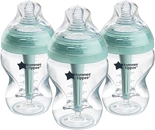 Tommee Tippee Advanced Anti-Colic Baby Bottle Breast-Like Teat 0m+ 260ml | Pack of 3, Slow Flow Breast-Like Teat, Self-Sterilising, Natural Latch Design, BPA Free
