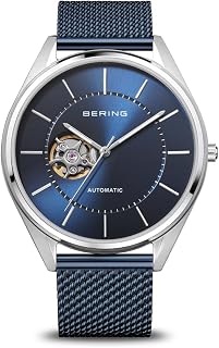 BERING Arctic Symphony Collection Men's Ring Brushed Silver with Stainless Steel