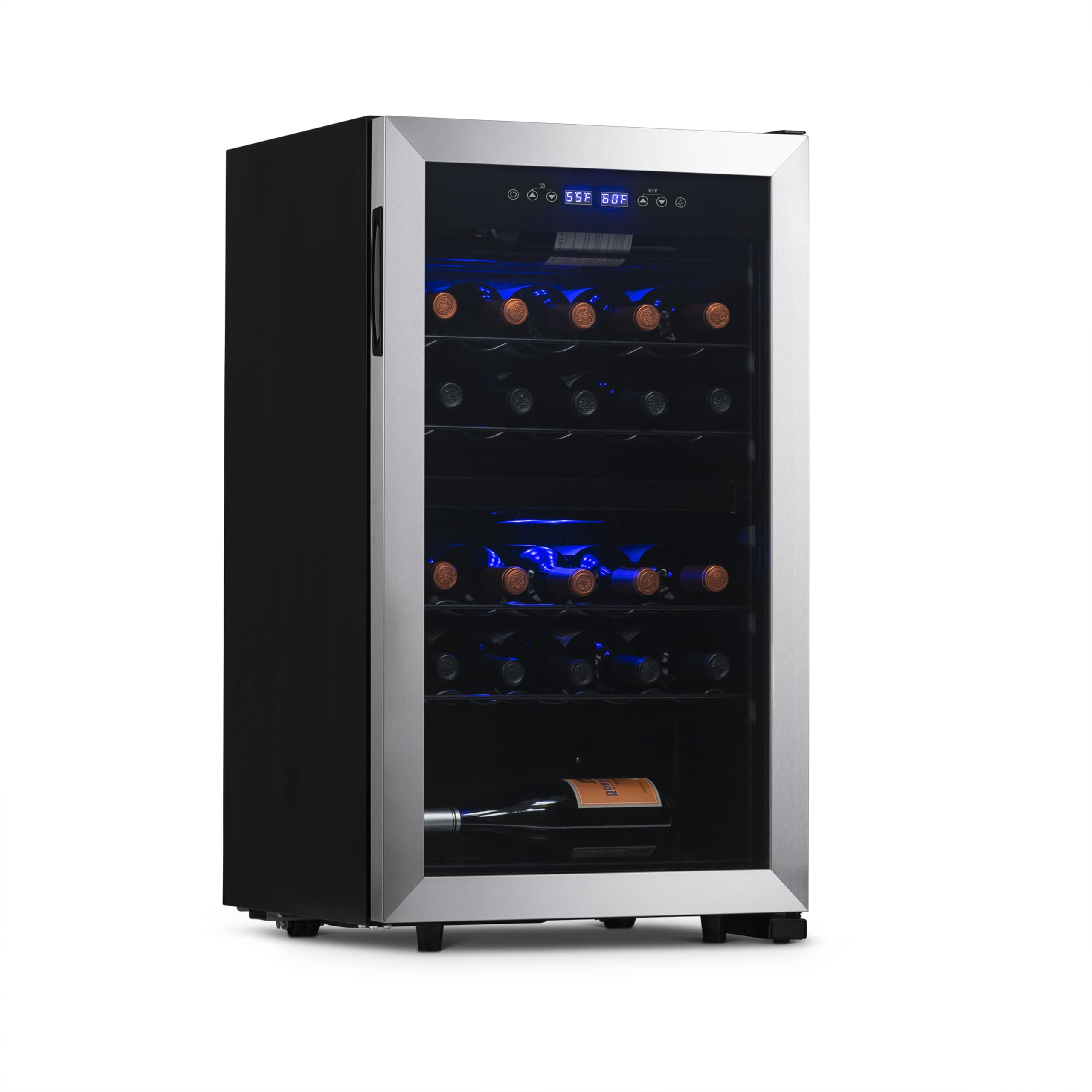 NewAir 19" Dual Zone Wine Fridge for 28 Bottles | Built-In or Freestanding Wine 