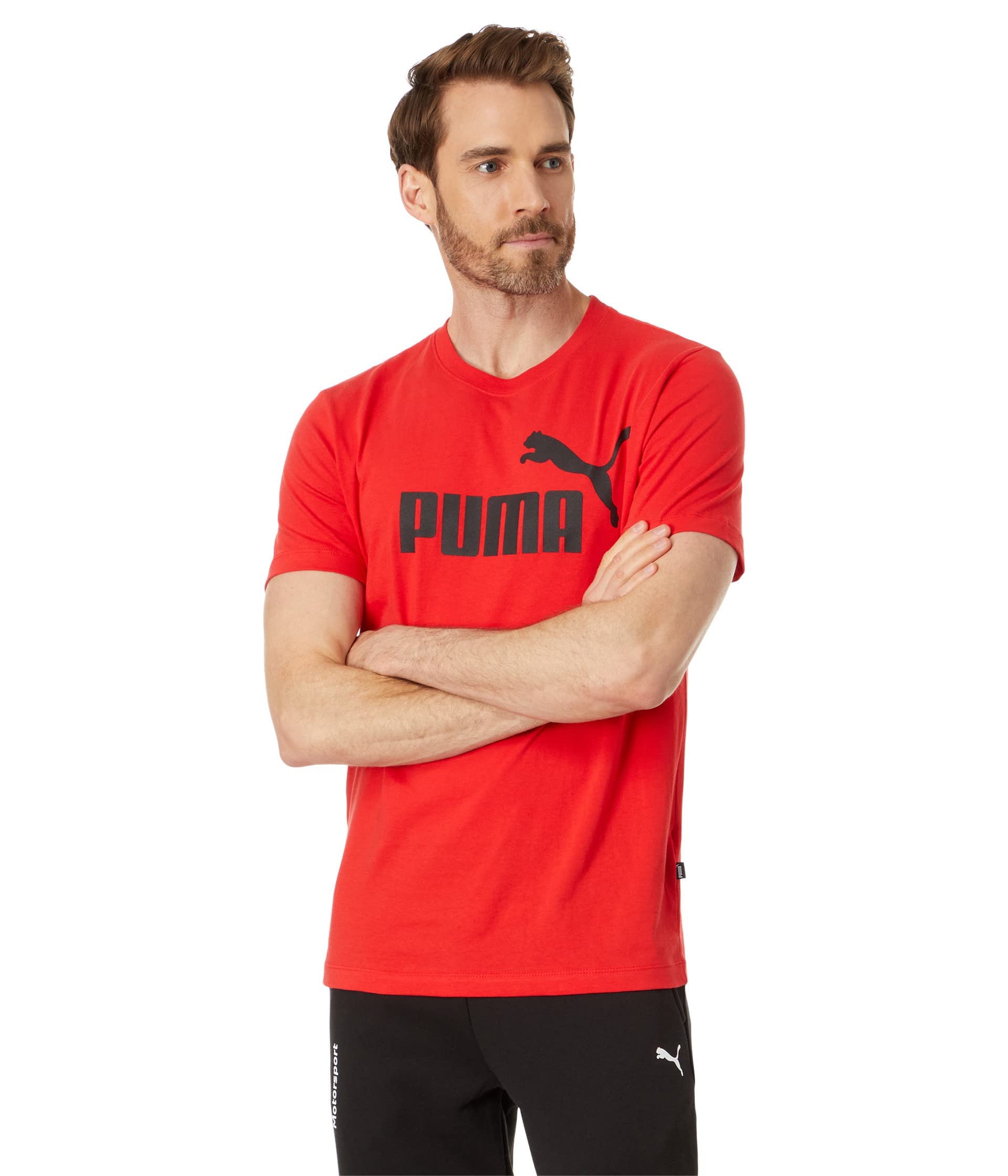 PUMA Essentials Men's Shirt, Puma Red- Ah23, L