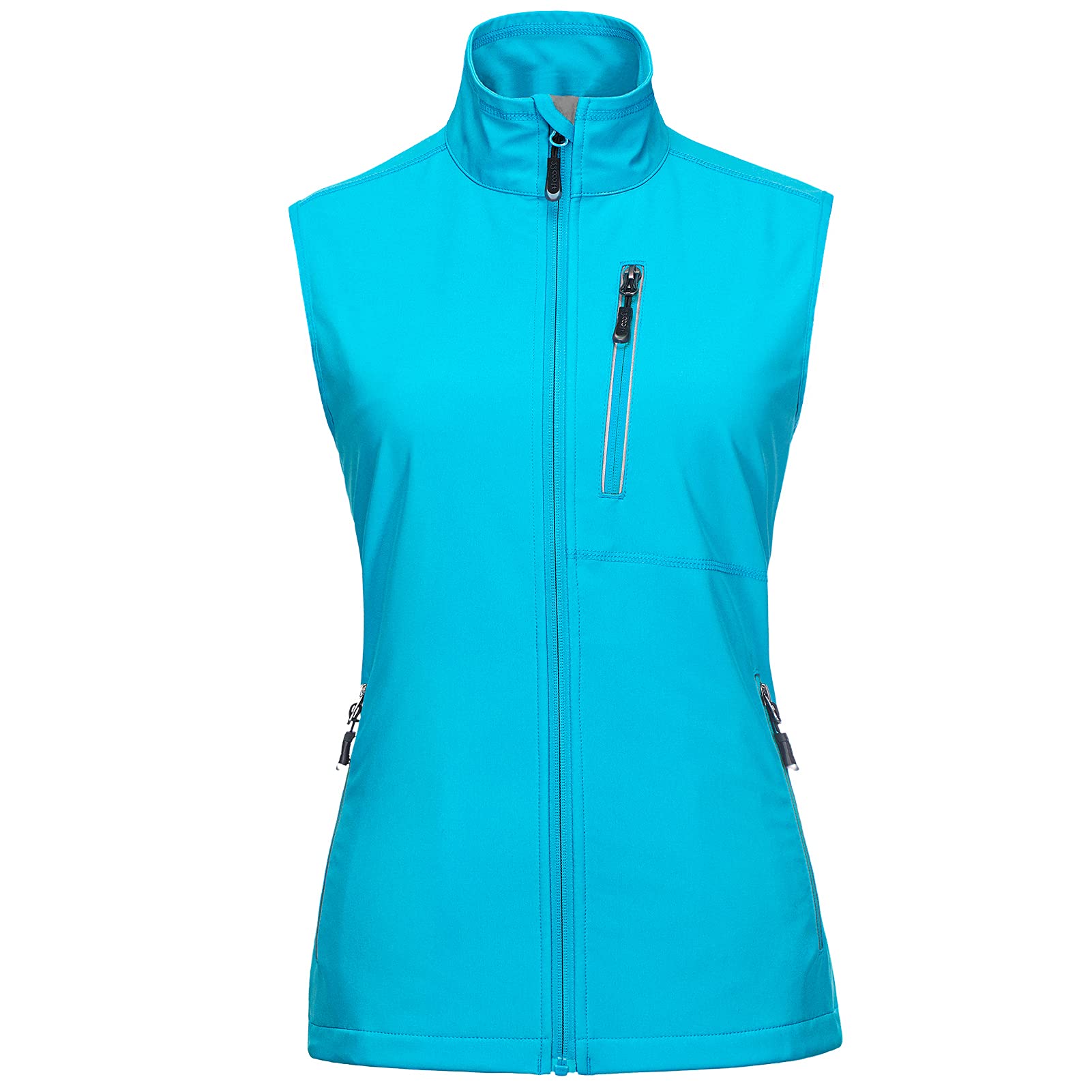 33,000ft Women's Outdoor Jacket, Soft Shell Sleeveless Jacket, Lightweight, Wind