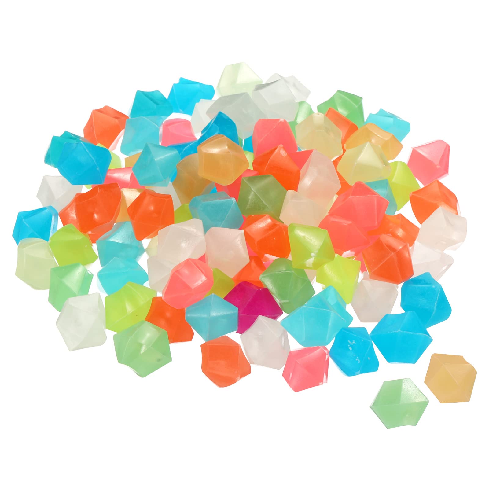 300pcs Glow Rocks 10-15mm Glow Pebbles Decoration in The Dark Luminous Stones De