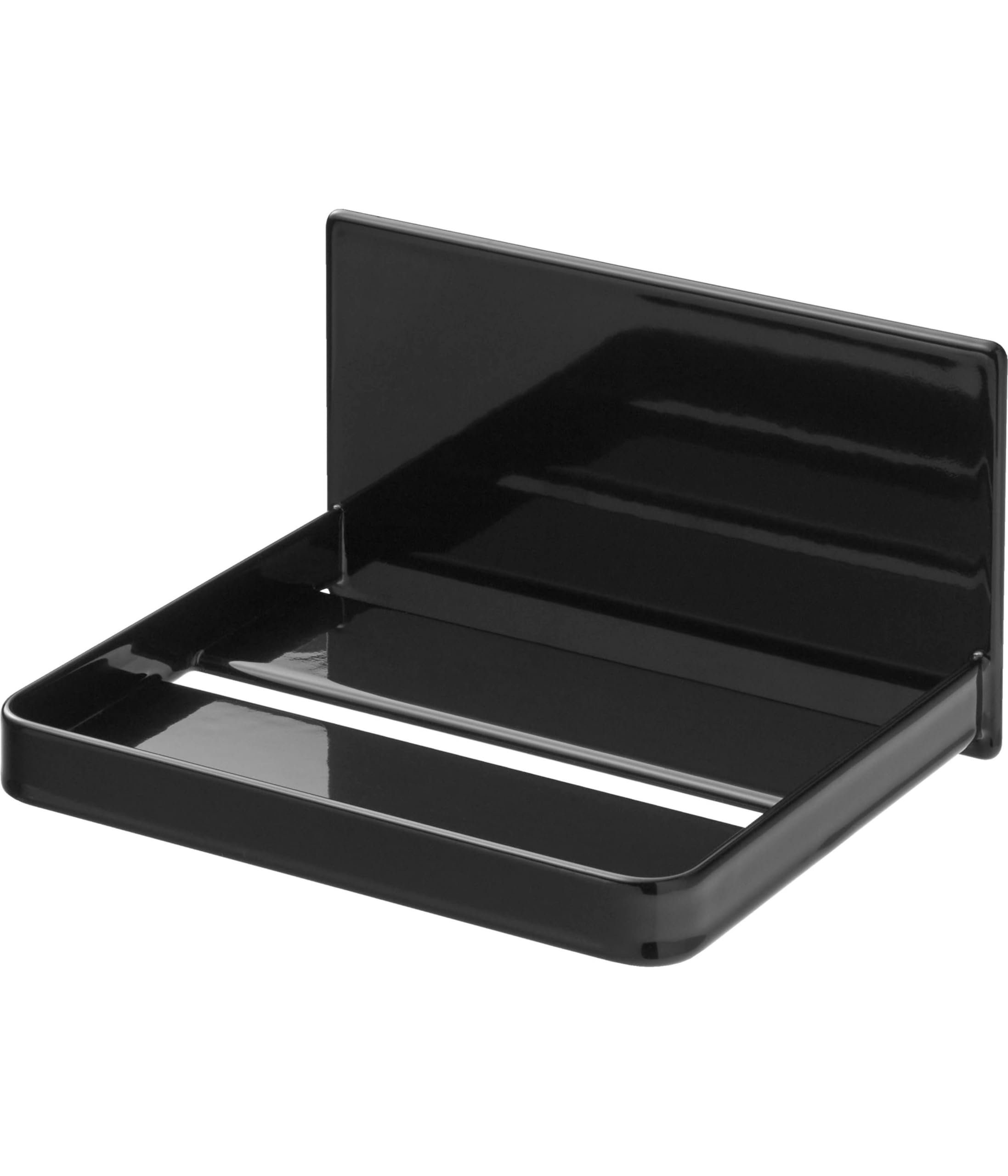 Yamazaki 1669 Magnetic Bathroom Head Massager Storage Rack, Black, W 5.7 x D 4.7