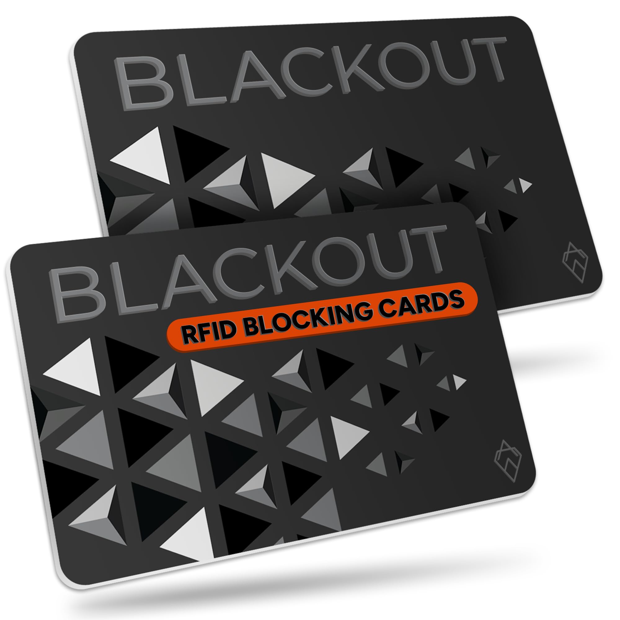 AKIELO Blackout RFID Blocking Card (2 Pack) – Ultra Thin Anti Theft Credit Card 