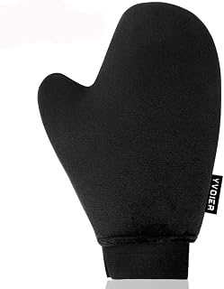 Yvoier Self Tanning Mitt Applicator - Elastic Wrist Tan Mitt Applicator Microfibre Tanning Lotion Applicator Self Tanning Glove Sunless Tanning Mitt Streak Free Tan for Tanner Spray Mousse Lotions