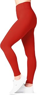 SATINA High Waisted Leggings for Women | Stretchy No See Through Tummy Control for Yoga Workout | Versatile Sizes and Colors
