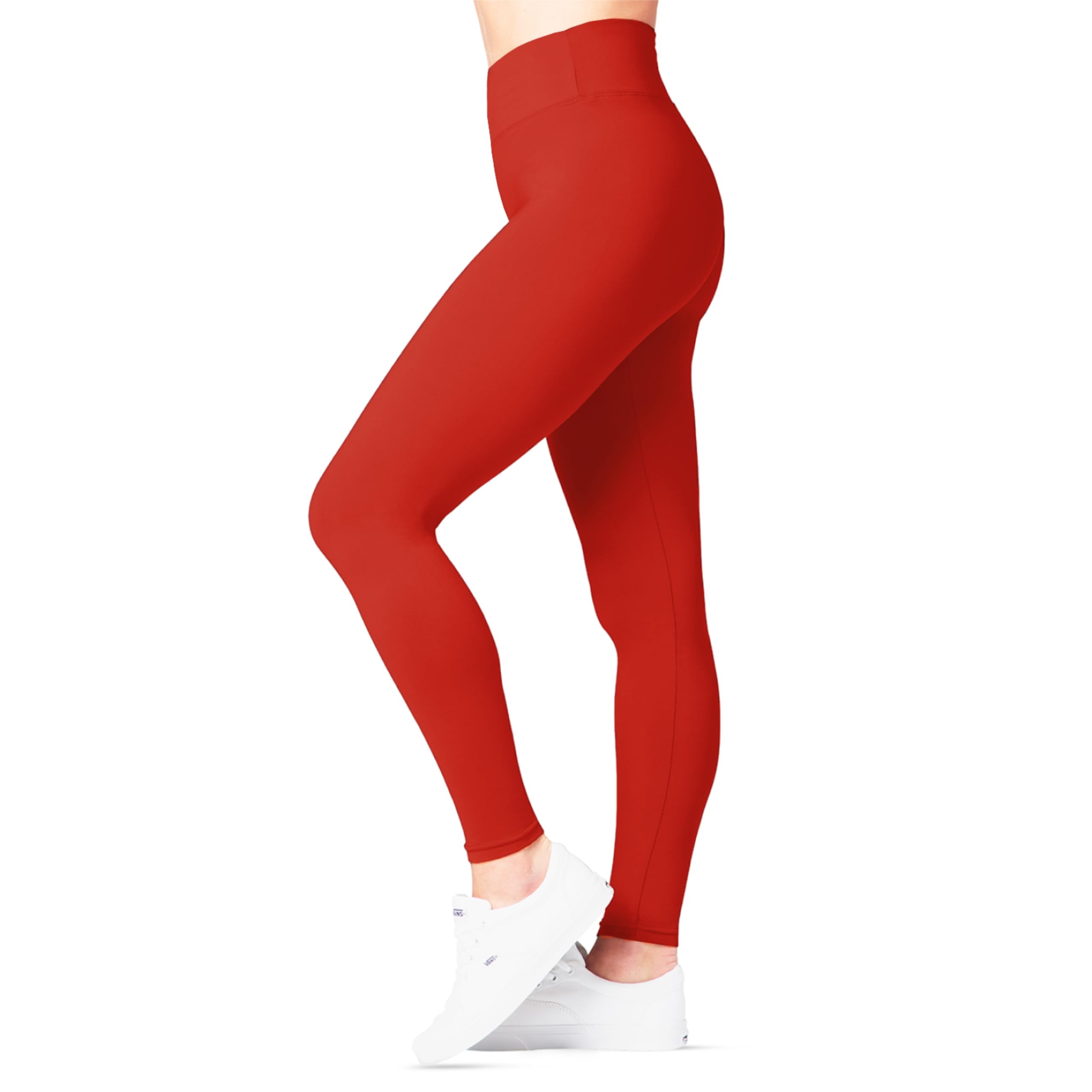 SATINA High Waisted Leggings for Women | Stretchy No See Through Tummy Control f